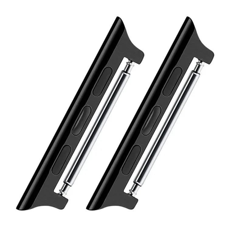 2 件組錶帶不鏽鋼聲學耳朵連接器，寬度：22mm，適用於 Apple Watch 系列 6 & SE & 5 & 4 40mm / 3 & 2 & 1 38mm，寬度：22mm，適用於 Apple Watch 40mm / 38mm