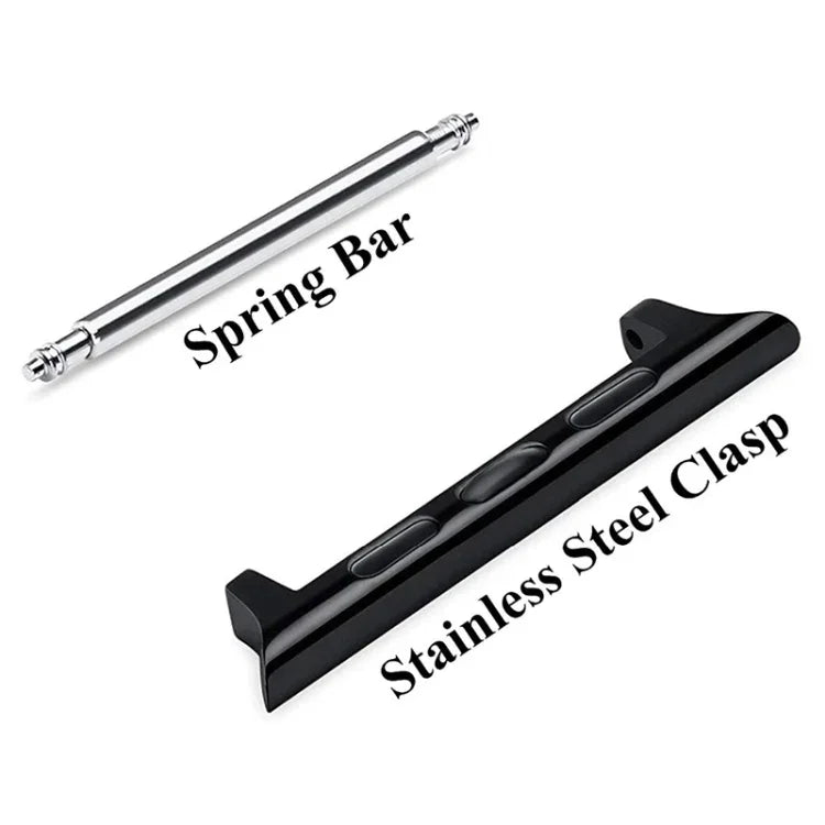 2 件組錶帶不鏽鋼聲學耳朵連接器，寬度：22mm，適用於 Apple Watch 系列 6 & SE & 5 & 4 40mm / 3 & 2 & 1 38mm，寬度：22mm，適用於 Apple Watch 40mm / 38mm