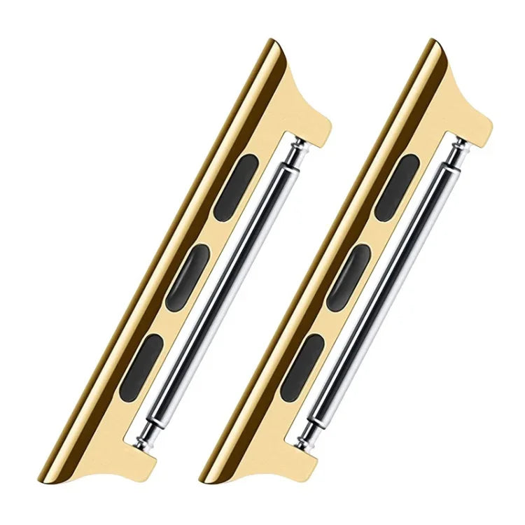 2 件組錶帶不鏽鋼聲學耳朵連接器，寬度：22mm，適用於 Apple Watch 系列 6 & SE & 5 & 4 44mm / 3 & 2 & 1 42mm，寬度：22mm，適用於 Apple Watch 44mm / 42mm