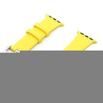 Silver Buckle Silicone Replacement Strap Watchband, For Apple Watch Series 7  41mm / & 6 & SE & 5 & 4 40mm, For Apple Watch Series  7  45mm / & 6 & SE & 5 & 4 44mm