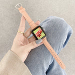 鱷魚紋皮革替換錶帶, 適用於 Apple Watch Series 7 41mm / & 6 & SE & 5 & 4 40mm, 適用於 Apple Watch Series 7 45mm / & 6 & SE & 5 & 4 44mm