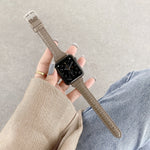 鱷魚紋皮革替換錶帶, 適用於 Apple Watch Series 7 41mm / & 6 & SE & 5 & 4 40mm, 適用於 Apple Watch Series 7 45mm / & 6 & SE & 5 & 4 44mm