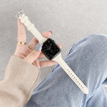 鱷魚紋皮革替換錶帶, 適用於 Apple Watch Series 7 41mm / & 6 & SE & 5 & 4 40mm, 適用於 Apple Watch Series 7 45mm / & 6 & SE & 5 & 4 44mm