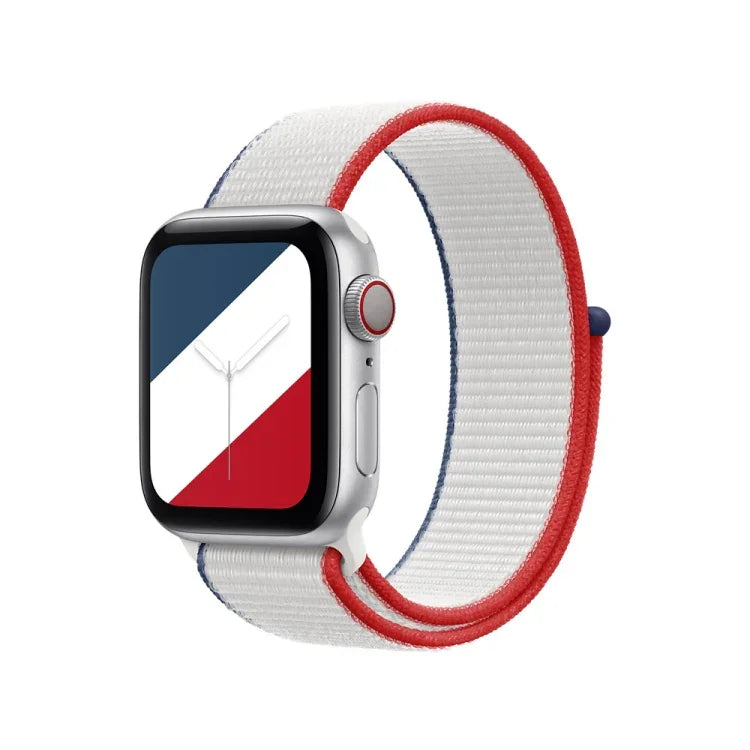 國際系列回環替換錶帶，適用於 Apple Watch 系列，7 45mm / 6 & SE & 5 & 4 44mm / 3 & 2 & 1 42mm，7 41mm / 6 & SE & 5 & 4 40mm / 3 & 2 & 1 38mm