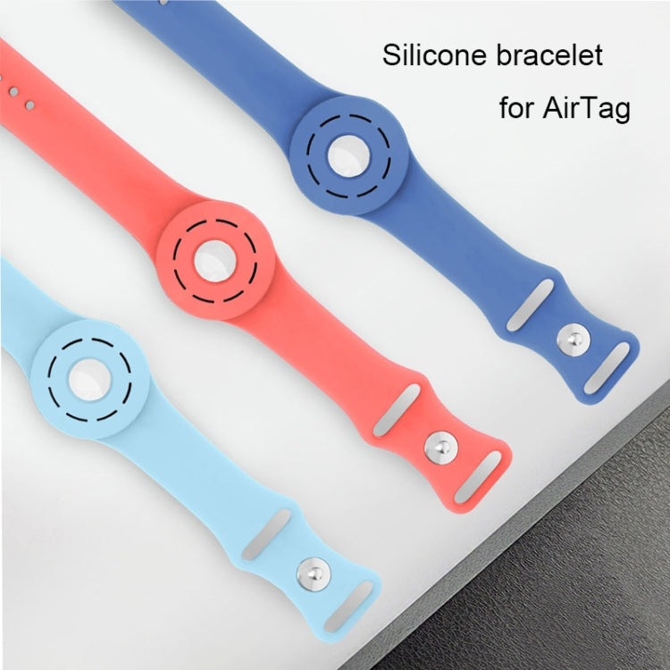 防刮防震矽膠手環帶保護套，適用於 AirTag