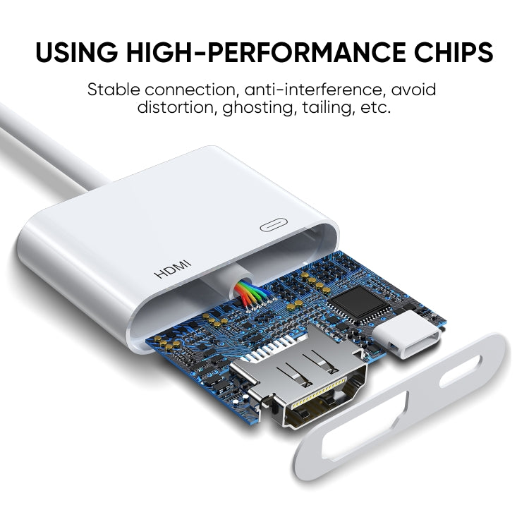 JOYROOM S-H141 1080P 8 Pin 轉 HDMI 轉換器，S-H141