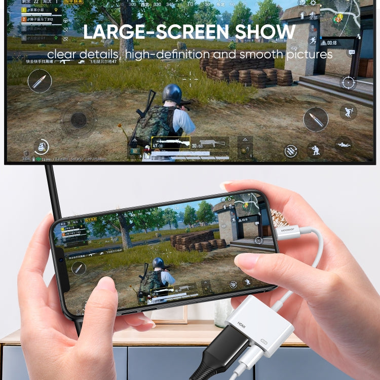 JOYROOM S-H141 1080P 8 Pin 轉 HDMI 轉換器，S-H141