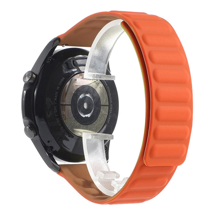 矽膠磁性替換錶帶，適用於 Samsung Galaxy Watch 3 41mm，Samsung Galaxy Watch 3 45mm，Huawei Watch 3 / 3 Pro