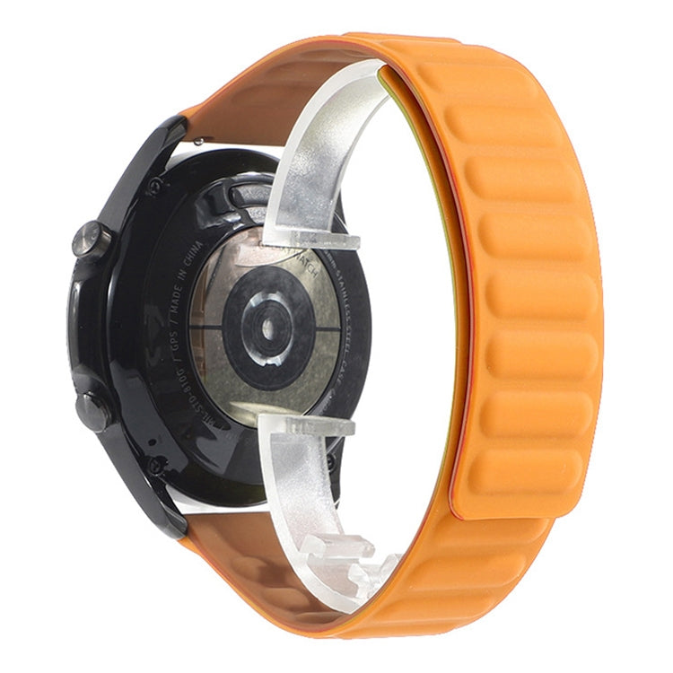 矽膠磁性替換錶帶，適用於 Samsung Galaxy Watch 3 41mm，Samsung Galaxy Watch 3 45mm，Huawei Watch 3 / 3 Pro