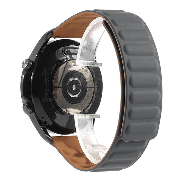 矽膠磁性替換錶帶，適用於 Samsung Galaxy Watch 3 41mm，Samsung Galaxy Watch 3 45mm，Huawei Watch 3 / 3 Pro