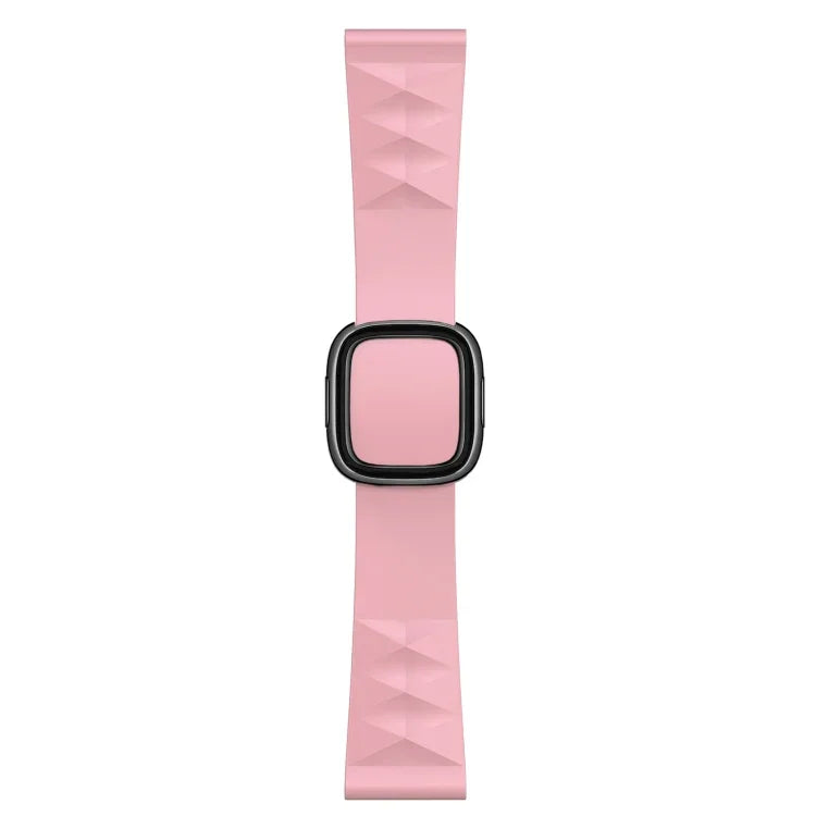 現代風格矽膠替換錶帶，適用於 Apple Watch 系列 6 & SE & 5 & 4 40mm / 3 & 2 & 1 38mm，黑色扣，玫瑰金扣，銀色扣