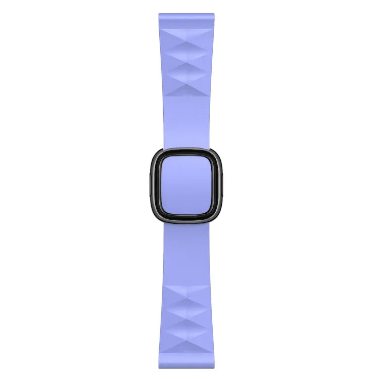 Modern Style Silicone Replacement Strap Watchband For Apple Watch Series 6 & SE & 5 & 4 44mm / 3 & 2 & 1 42mm, Black Buckle, Rose Gold Buckle, Silver Buckle