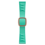 Modern Style Silicone Replacement Strap Watchband For Apple Watch Series 6 & SE & 5 & 4 44mm / 3 & 2 & 1 42mm, Black Buckle, Rose Gold Buckle, Silver Buckle