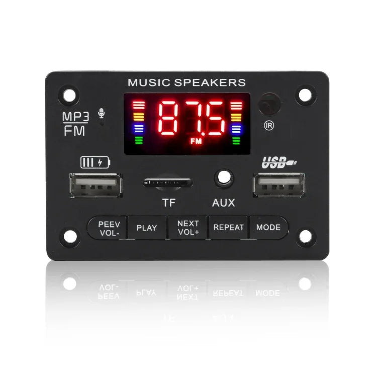 JX-810BT 車用12V音頻MP3播放器解碼板FM收音機USB，帶藍牙/遙控/錄音，JX-810BT