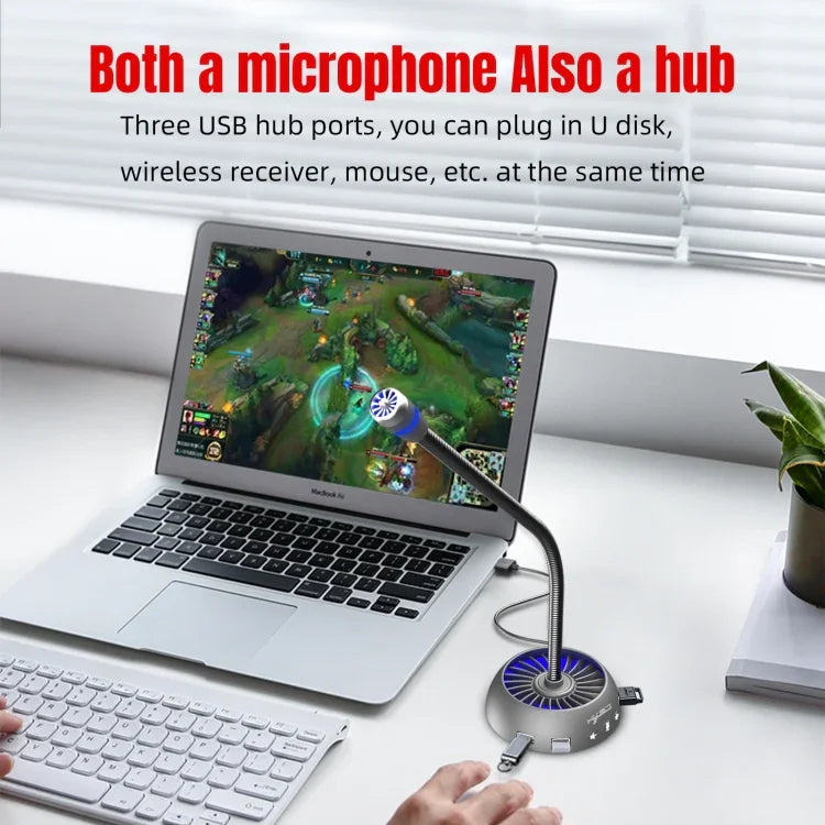 HXSJ F15 USB 抗干擾矩陣降噪麥克風