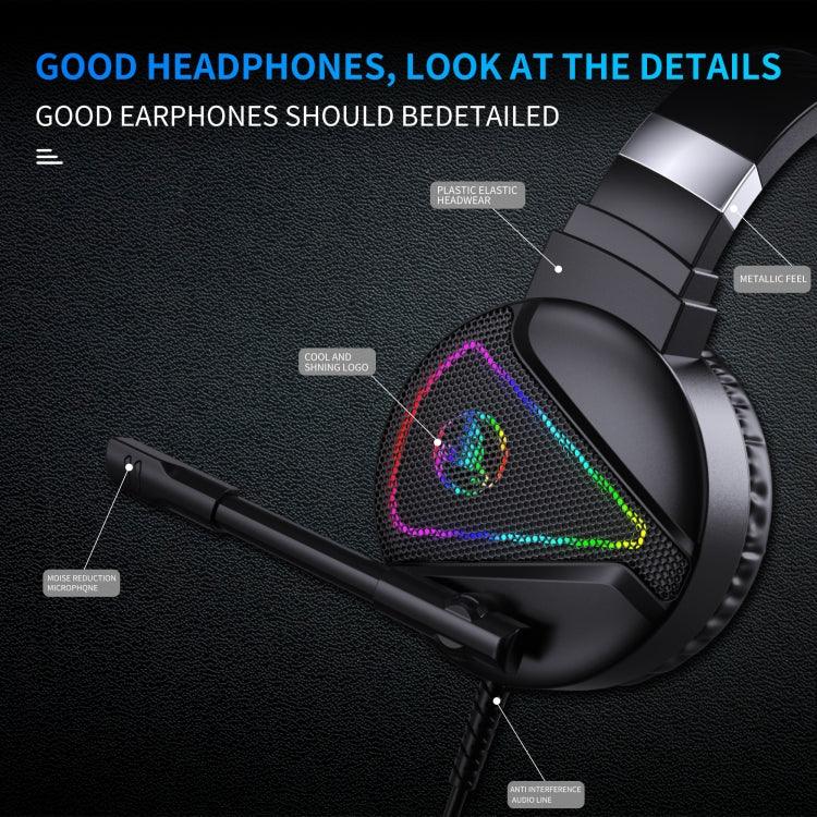 HXSJ F16 3.5mm + USB 埠 RGB 燈光立體聲遊戲耳機附麥克風