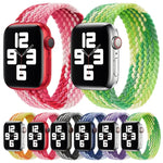 單圈編織尼龍替換錶帶，尺寸：S 135mm 適用於 Apple Watch Series 6 & SE & 5 & 4 40mm / 3 & 2 & 1 38mm，S 135mm 40mm / 38 mm