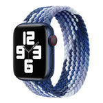 單圈編織尼龍替換錶帶，尺寸：L 155mm 適用於 Apple Watch Series 6 & SE & 5 & 4 40mm / 3 & 2 & 1 38mm，L 155mm 40mm / 38 mm