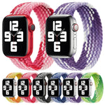 單圈編織尼龍替換錶帶，尺寸：XS 135mm 適用於 Apple Watch Series 6 & SE & 5 & 4 44mm / 3 & 2 & 1 42mm，XS 135mm 44mm / 42 mm