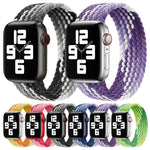 單圈編織尼龍替換錶帶，尺寸：S 145mm 適用於 Apple Watch Series 6 & SE & 5 & 4 44mm / 3 & 2 & 1 42mm，S 145mm 44mm / 42 mm