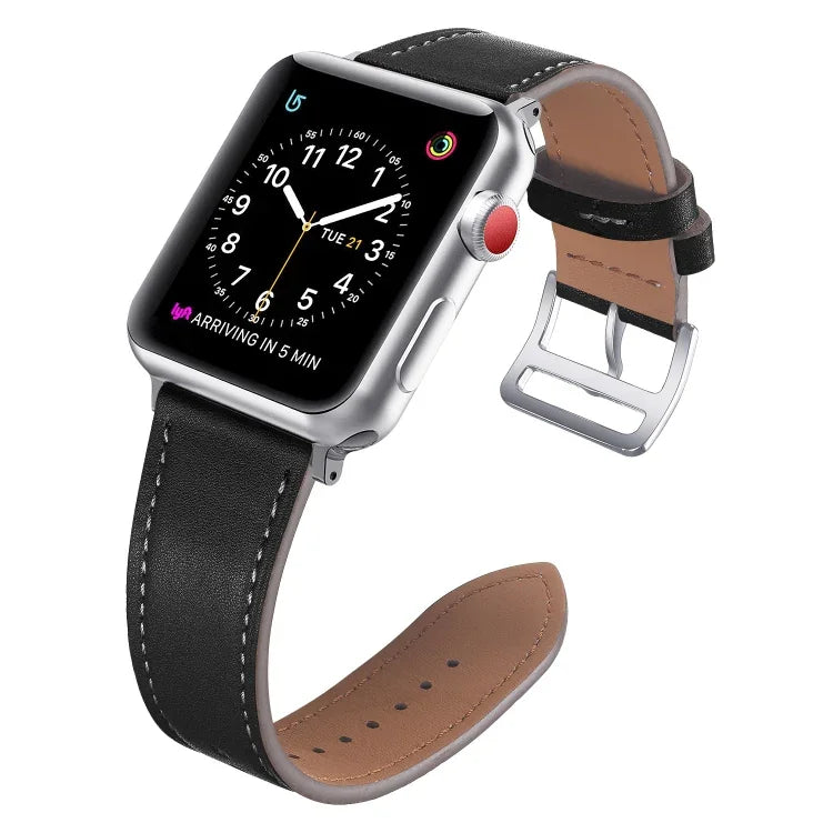 小手腕皮革替換錶帶，適用於 Apple Watch Series 7 41mm / & 6 & SE & 5 & 4 40mm，Apple Watch Series 7 45mm / & 6 & SE & 5 & 4 44mm