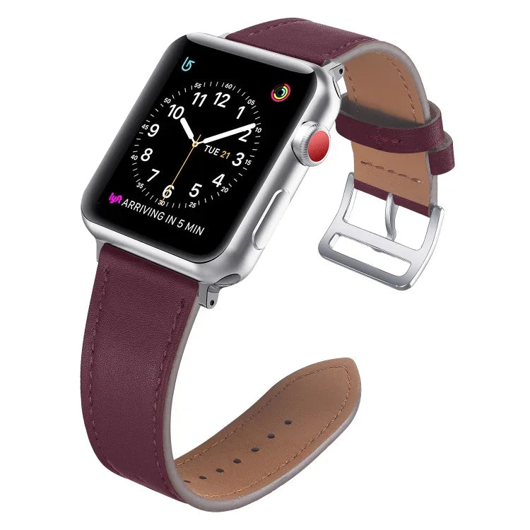 小手腕皮革替換錶帶，適用於 Apple Watch Series 7 41mm / & 6 & SE & 5 & 4 40mm，Apple Watch Series 7 45mm / & 6 & SE & 5 & 4 44mm