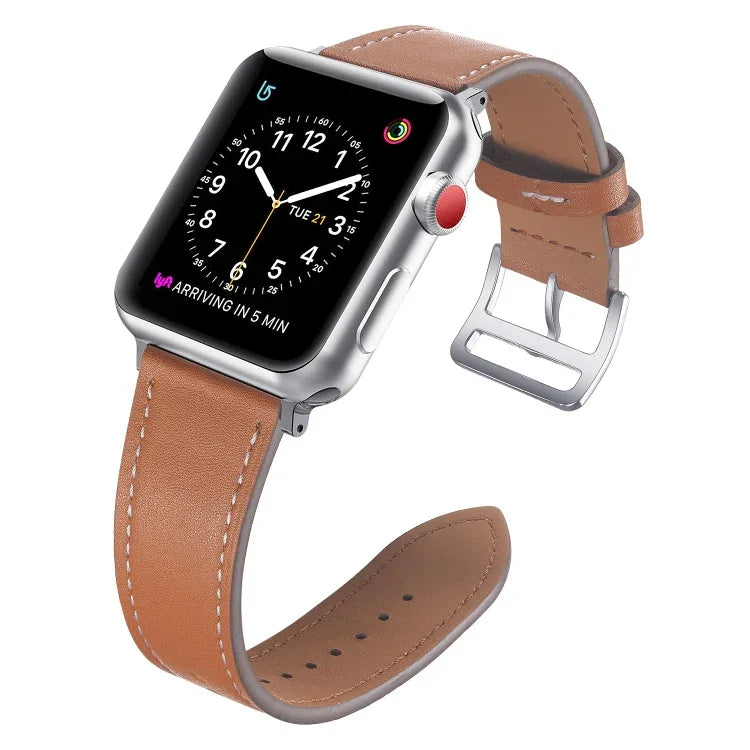 小手腕皮革替換錶帶，適用於 Apple Watch Series 7 41mm / & 6 & SE & 5 & 4 40mm，Apple Watch Series 7 45mm / & 6 & SE & 5 & 4 44mm