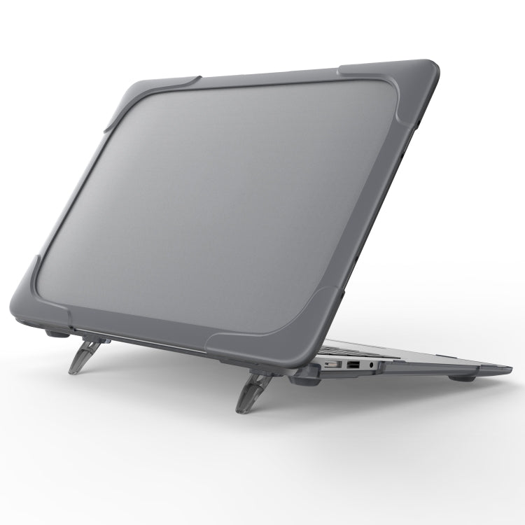 TPU + PC 雙色防摔筆電保護殼，適用於 MacBook Air 11.6 吋 A1465 / A1370，適用於 MacBook Retina 12 吋 A1534