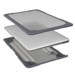 TPU + PC 雙色防摔筆電保護殼，適用於 MacBook Air 11.6 吋 A1465 / A1370，適用於 MacBook Retina 12 吋 A1534