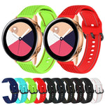 適用於 Samsung Galaxy Watch Active 2 雙色縫線矽膠替換錶帶，20mm