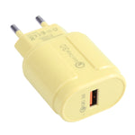 13-3 QC3.0 單USB介面馬卡龍旅行充電器，EU插頭，US插頭