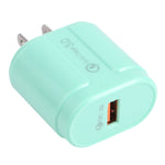 13-3 QC3.0 單USB介面馬卡龍旅行充電器，EU插頭，US插頭