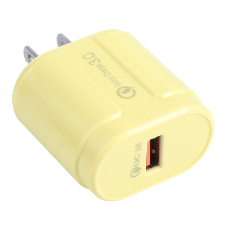 13-3 QC3.0 單USB介面馬卡龍旅行充電器，EU插頭，US插頭