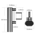 100W USB-C / Type-C 母頭轉 20 針磁吸 USB-C / Type-C 公頭彎頭轉接器
