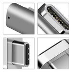 100W USB-C / Type-C 母頭轉 20 針磁吸 USB-C / Type-C 公頭彎頭轉接器
