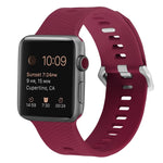 矽膠替換錶帶，適用於Apple Watch Series，7 45mm / 6 & SE & 5 & 4 44mm / 3 & 2 & 1 42mm，7 41mm / 6 & SE & 5 & 4 40mm / 3 & 2 & 1 38mm