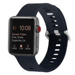 矽膠替換錶帶，適用於Apple Watch Series，7 45mm / 6 & SE & 5 & 4 44mm / 3 & 2 & 1 42mm，7 41mm / 6 & SE & 5 & 4 40mm / 3 & 2 & 1 38mm