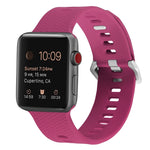 矽膠替換錶帶，適用於Apple Watch Series，7 45mm / 6 & SE & 5 & 4 44mm / 3 & 2 & 1 42mm，7 41mm / 6 & SE & 5 & 4 40mm / 3 & 2 & 1 38mm