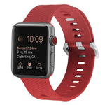 矽膠替換錶帶，適用於Apple Watch Series，7 45mm / 6 & SE & 5 & 4 44mm / 3 & 2 & 1 42mm，7 41mm / 6 & SE & 5 & 4 40mm / 3 & 2 & 1 38mm