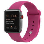 矽膠替換錶帶，適用於Apple Watch Series 7 41mm / 6 & SE & 5 & 4 40mm / 3 & 2 & 1 38mm，7 45mm / 6 & SE & 5 & 4 44mm / 3 & 2 & 1 42mm
