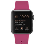 矽膠替換錶帶，適用於Apple Watch Series 7 41mm / 6 & SE & 5 & 4 40mm / 3 & 2 & 1 38mm，7 45mm / 6 & SE & 5 & 4 44mm / 3 & 2 & 1 42mm