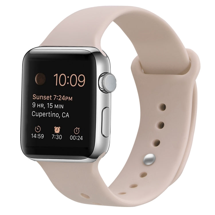 矽膠替換錶帶，適用於Apple Watch Series 7 41mm / 6 & SE & 5 & 4 40mm / 3 & 2 & 1 38mm，7 45mm / 6 & SE & 5 & 4 44mm / 3 & 2 & 1 42mm