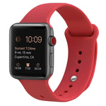 矽膠替換錶帶，適用於Apple Watch Series 7 41mm / 6 & SE & 5 & 4 40mm / 3 & 2 & 1 38mm，7 45mm / 6 & SE & 5 & 4 44mm / 3 & 2 & 1 42mm