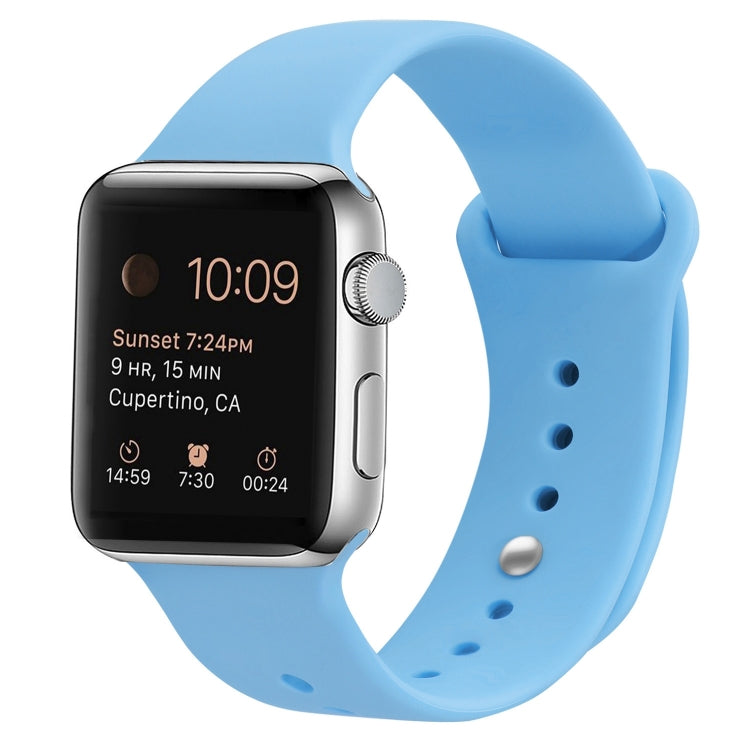矽膠替換錶帶，適用於Apple Watch Series 7 41mm / 6 & SE & 5 & 4 40mm / 3 & 2 & 1 38mm，7 45mm / 6 & SE & 5 & 4 44mm / 3 & 2 & 1 42mm