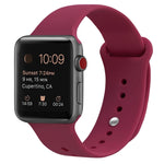 矽膠替換錶帶，適用於Apple Watch Series 7 41mm / 6 & SE & 5 & 4 40mm / 3 & 2 & 1 38mm，7 45mm / 6 & SE & 5 & 4 44mm / 3 & 2 & 1 42mm