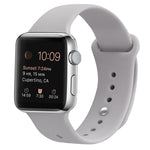矽膠替換錶帶，適用於Apple Watch Series 7 41mm / 6 & SE & 5 & 4 40mm / 3 & 2 & 1 38mm，7 45mm / 6 & SE & 5 & 4 44mm / 3 & 2 & 1 42mm