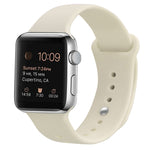 矽膠替換錶帶，適用於Apple Watch Series 7 41mm / 6 & SE & 5 & 4 40mm / 3 & 2 & 1 38mm，7 45mm / 6 & SE & 5 & 4 44mm / 3 & 2 & 1 42mm