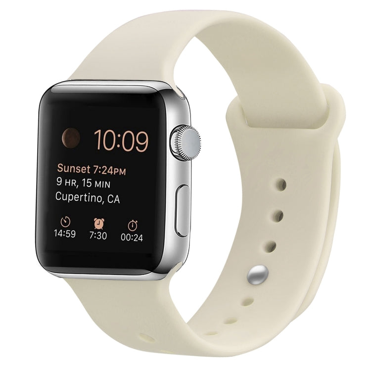 矽膠替換錶帶，適用於Apple Watch Series 7 41mm / 6 & SE & 5 & 4 40mm / 3 & 2 & 1 38mm，7 45mm / 6 & SE & 5 & 4 44mm / 3 & 2 & 1 42mm