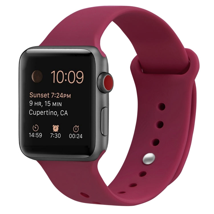 矽膠替換錶帶，適用於Apple Watch Series 7 41mm / 6 & SE & 5 & 4 40mm / 3 & 2 & 1 38mm，7 45mm / 6 & SE & 5 & 4 44mm / 3 & 2 & 1 42mm