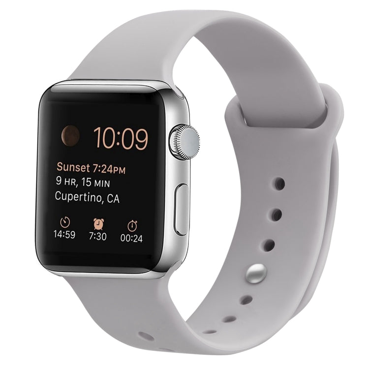 矽膠替換錶帶，適用於Apple Watch Series 7 41mm / 6 & SE & 5 & 4 40mm / 3 & 2 & 1 38mm，7 45mm / 6 & SE & 5 & 4 44mm / 3 & 2 & 1 42mm